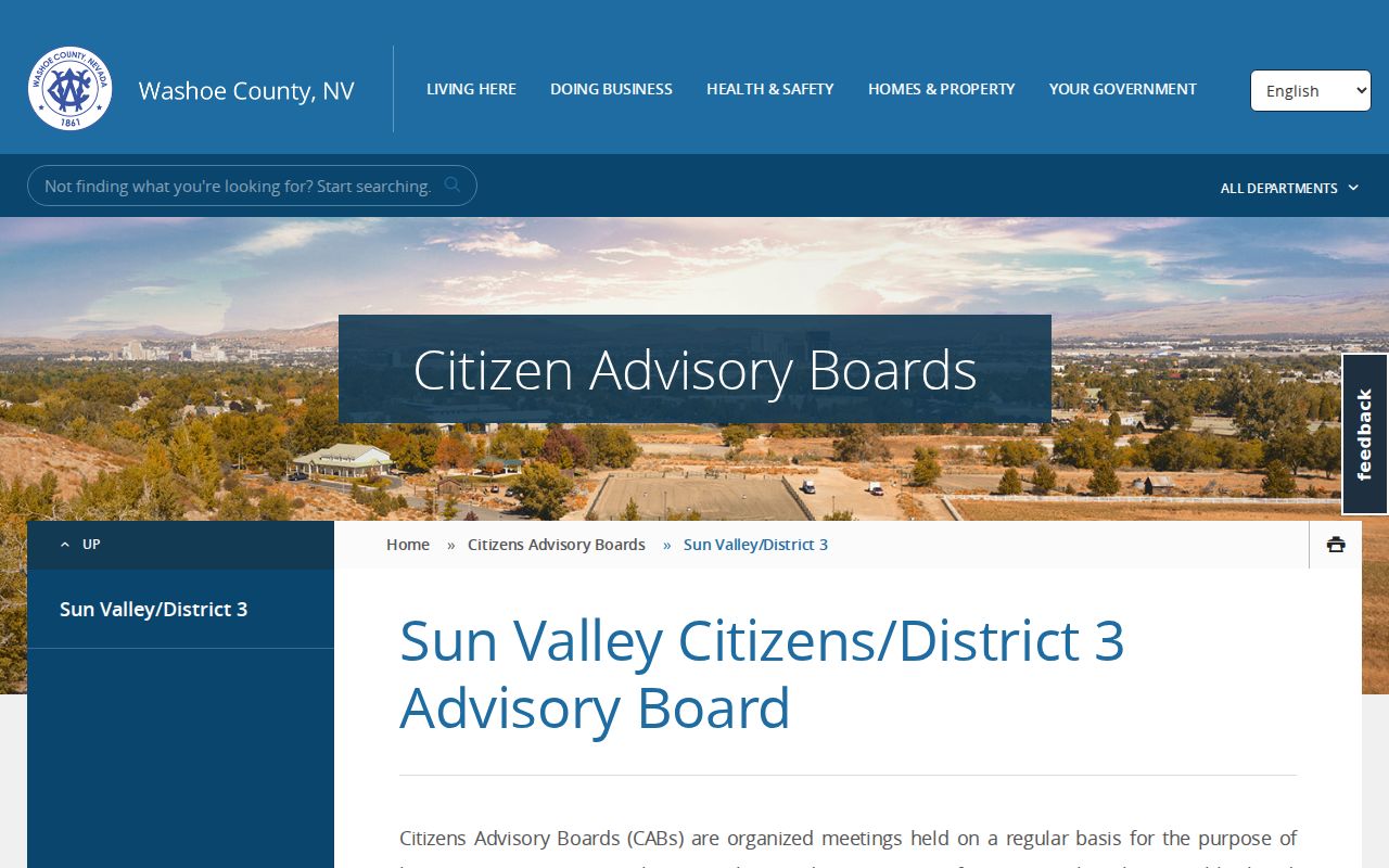 Sun Valley neighbors Citizens Advisory Board archive