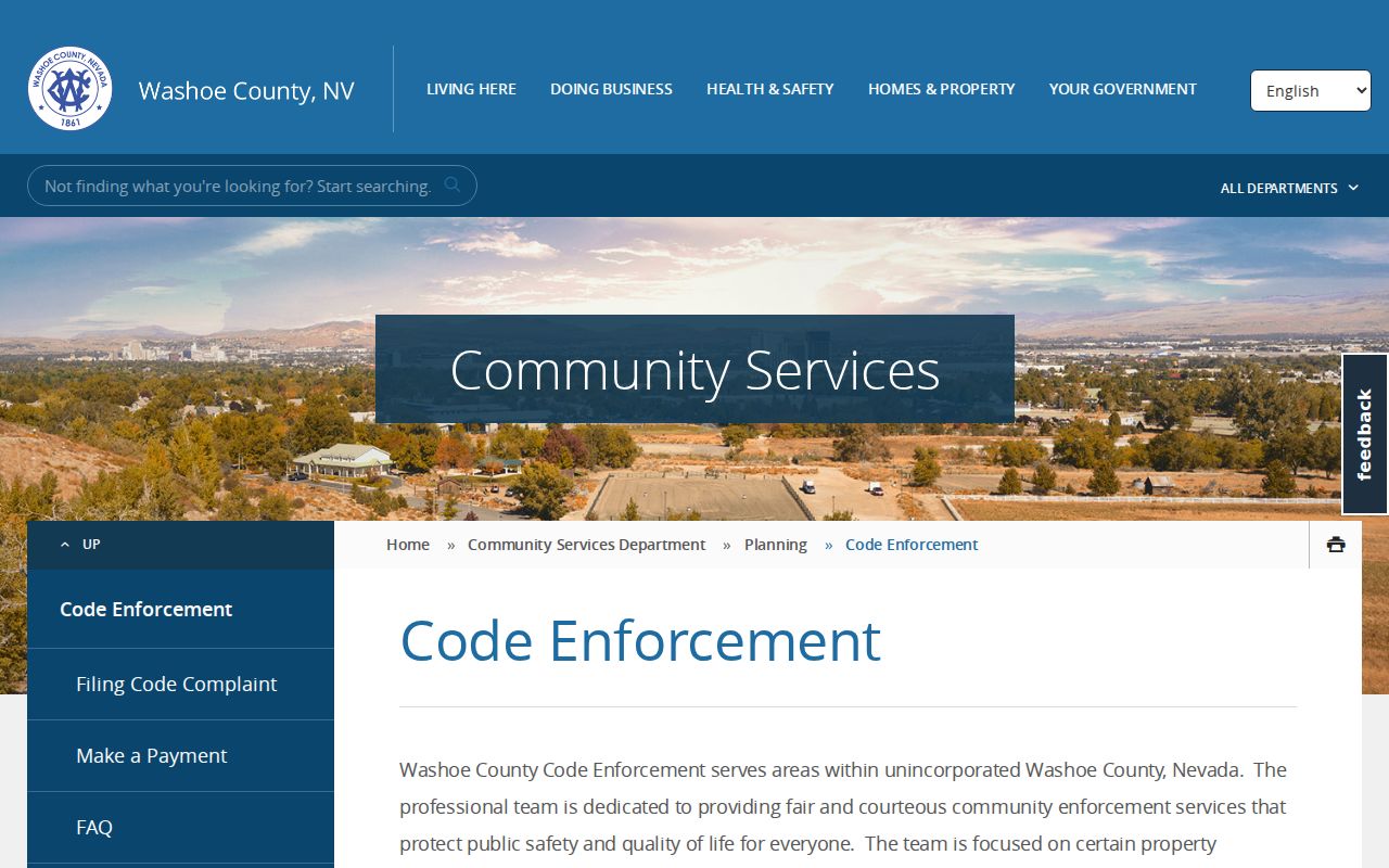 Sun Valley street directory code enforcement information